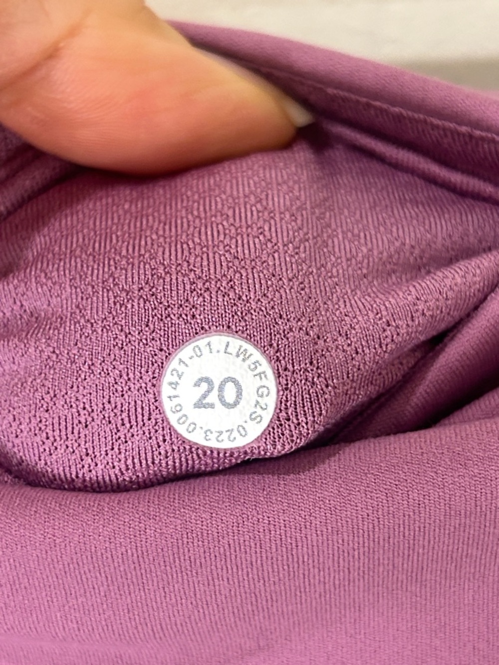 Lululemon Groove Super-High-Rise Flared Pant Nulu Velvet Dust Pink/Lilac Size 20 - Picture 9 of 16